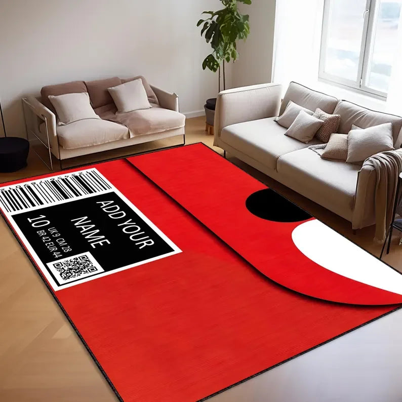 Sneaker Box Carpet Mat Non-Slip Floor Rug Home Bedroom Living Room Decor Sneaker Style Carpet