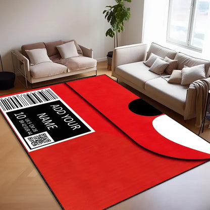 Sneaker Box Carpet Mat Non-Slip Floor Rug Home Bedroom Living Room Decor Sneaker Style Carpet