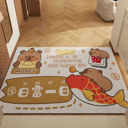 VIKAMA Cute Bear Non-Slip Carpet