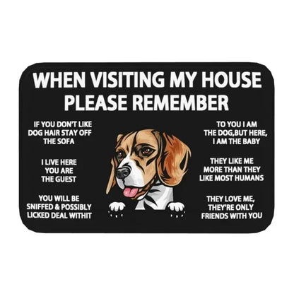 Staffordshire Bull Terrier Non-Slip Doormat Kitchen Bathroom Bedroom Balcony Entrance Floor Rug Home Decor