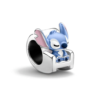 Disney 925 Silver Puppy Charm Bead For Bracelet Jewelry