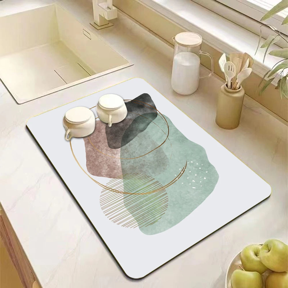 Kitchen Antiskid Dish Draining Mat