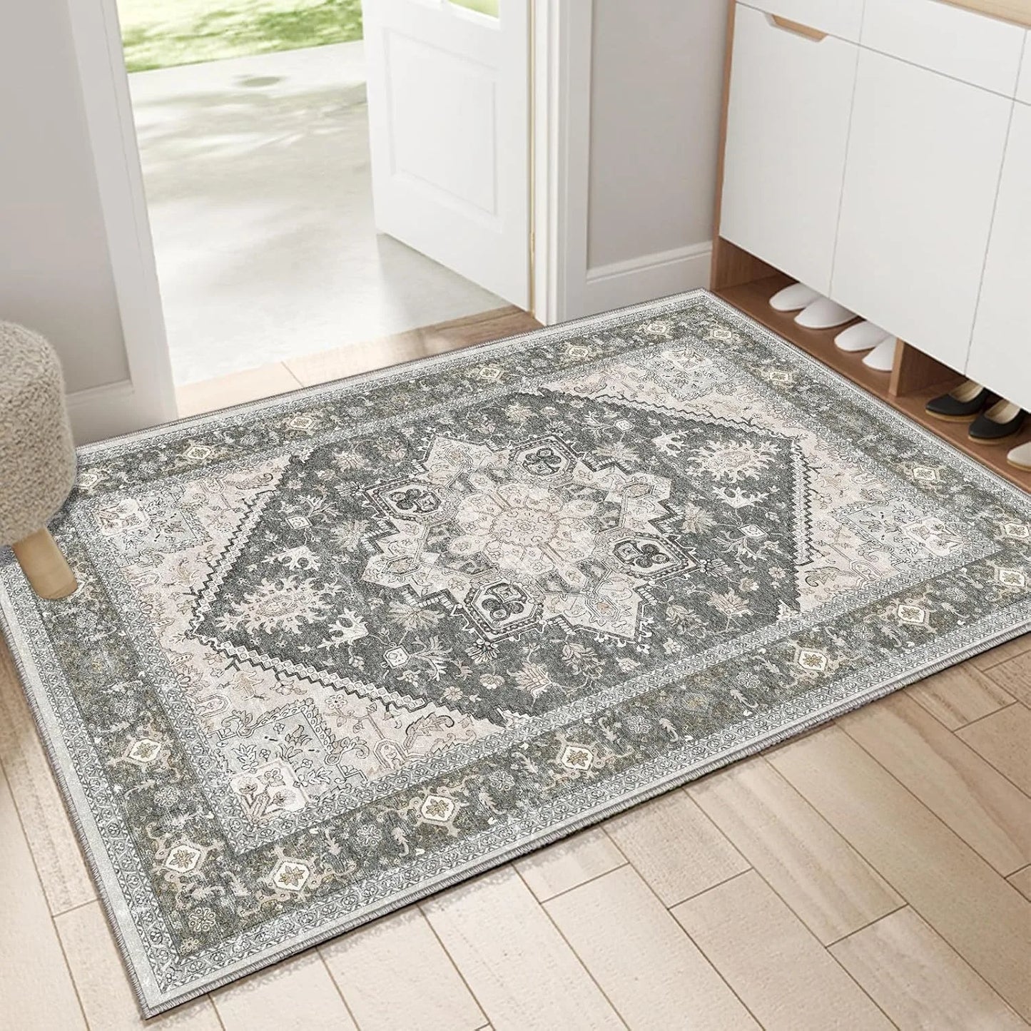Boho Persian Geometric Non-Slip Door Mat