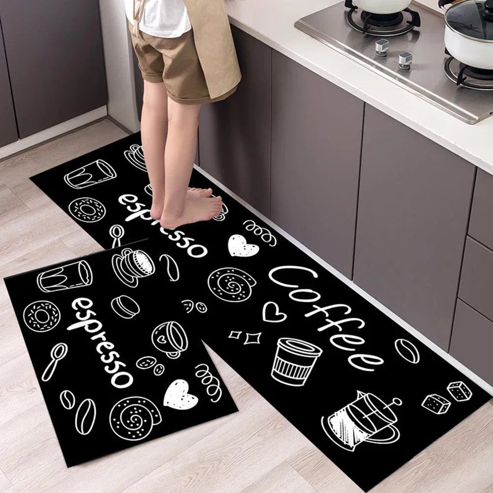 Kitchen Rug Durable Waterproof Non-Slip Large Washable Entrance Doormat Home Floor Carpet House Hold Mat Home Decor