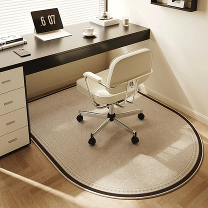 VIKAMA Computer Chair Non-Slip Floor Mat Bedroom Study Under Desk Chair Protection Carpet