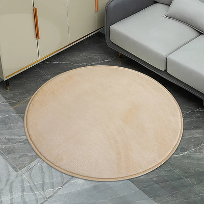 Silver Bubble Kiss Thick Round Rug Carpets for Living Room Soft Home Bedroom Kid Room Plush Salon Decoration