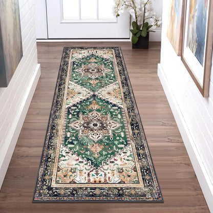 VIKAMA Non-Slip Hallway Runner Rug Machine Washable Kitchen Entryway Bedroom Laundry Carpet