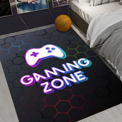 Gaming controller design non-slip room rug