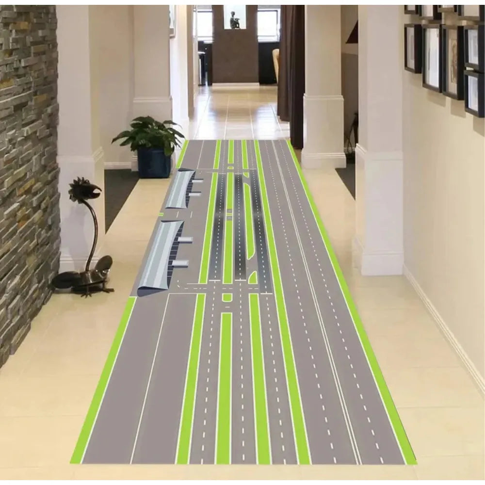 Airport Runway Aviation Kids Rug