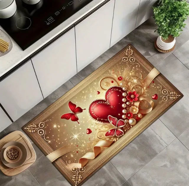 Valentine Heart Non-Slip Welcome Doormat