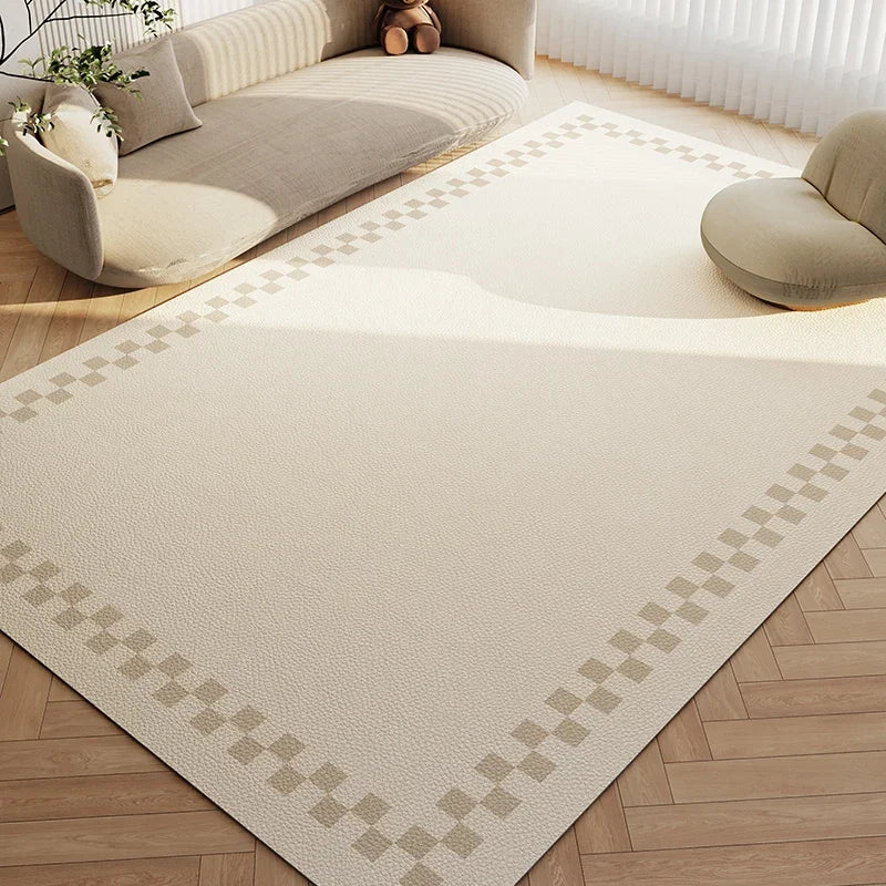 Wabi-Sabi Waterproof PVC Leather Anti-Slip Area Rug