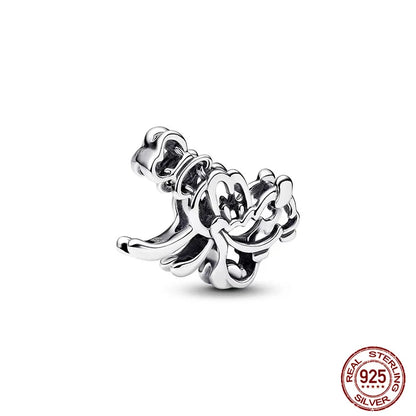 Disney S925 Sterling Silver Charm Beads For Women Bracelet