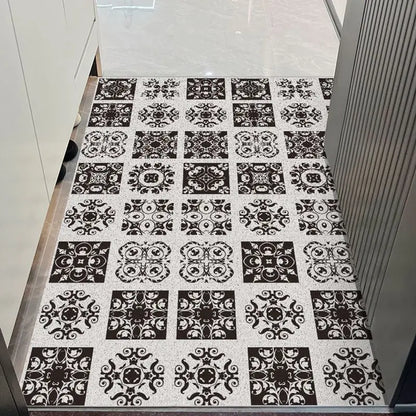 PVC washable anti-dirt cartoon door mat