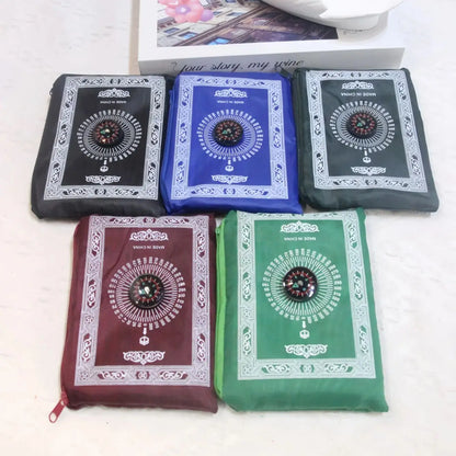Portable waterproof prayer rug set with bag