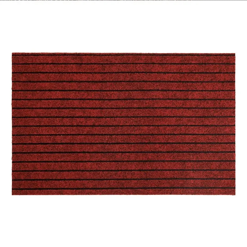 Modern Minimalist Square Floor Mat Durable Stain & Fade Resistant Non-Slip Rubber Backing Machine Washable Indoor Outdoor Rug