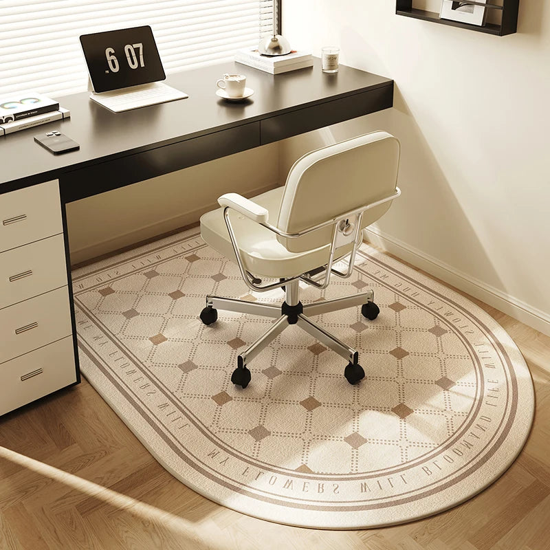 VIKAMA Computer Chair Non-Slip Floor Mat Bedroom Study Under Desk Chair Protection Carpet