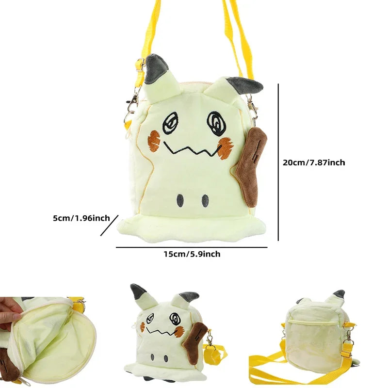 Pokemon Character Plush Backpack Anime Shoulder Bag Toy