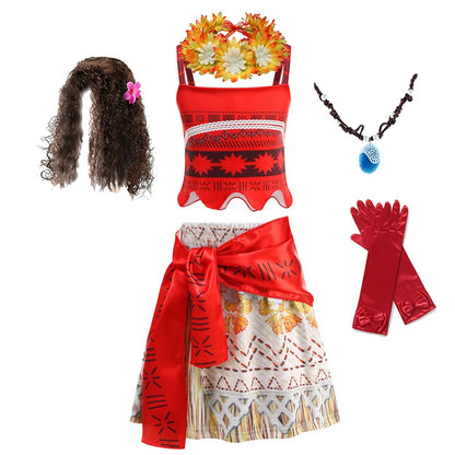 Disney Moana 2 Ocean Adventure Costume Dress For Girls