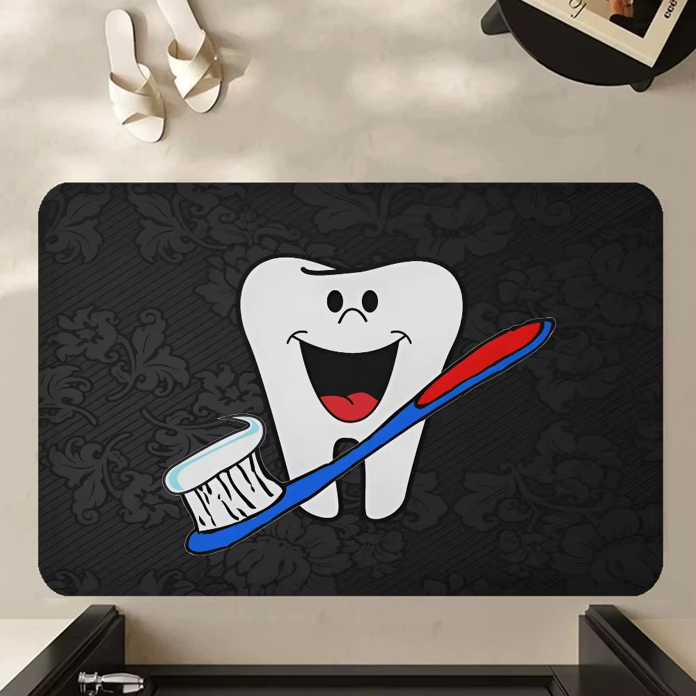 VIKAMA Dentist Teeth Welcome Doormat