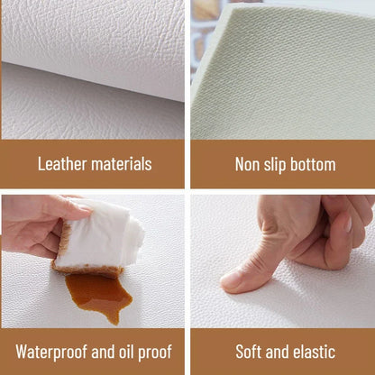 Wabi-Sabi Waterproof PVC Leather Anti-Slip Area Rug