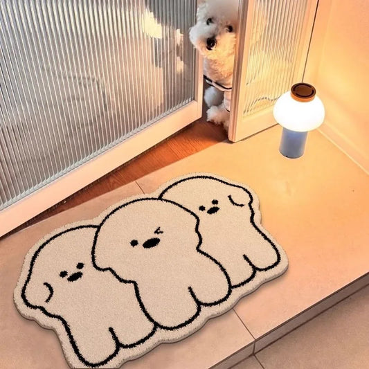 Cartoon Bathroom Floor Mat Absorbent Non-Slip Thickened Cute Toilet Bedroom Door Carpet