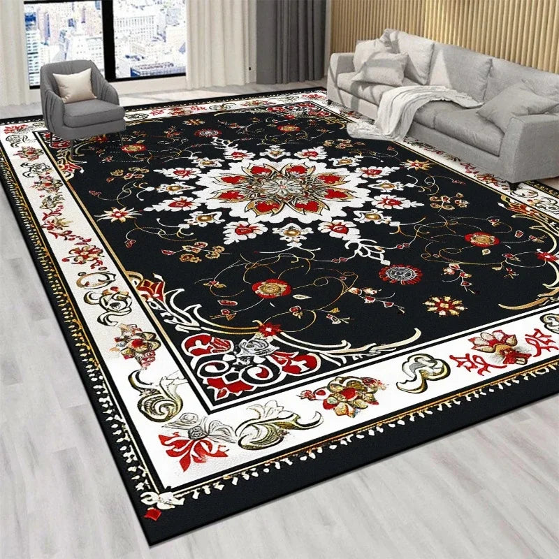 VIKAMA Persian Red Luxury Velvet Rug