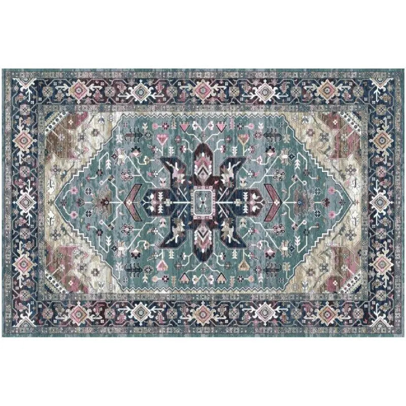 VIKAMA Crystal Velvet Floor Mat Light Luxury Retro Entry Door Floor Mat Carpet Door Mat Entry Door Foot Mat Entryway Carpet
