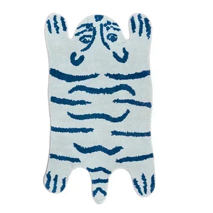 VIKAMA Cartoon Leopard Plush Soft Area Rug