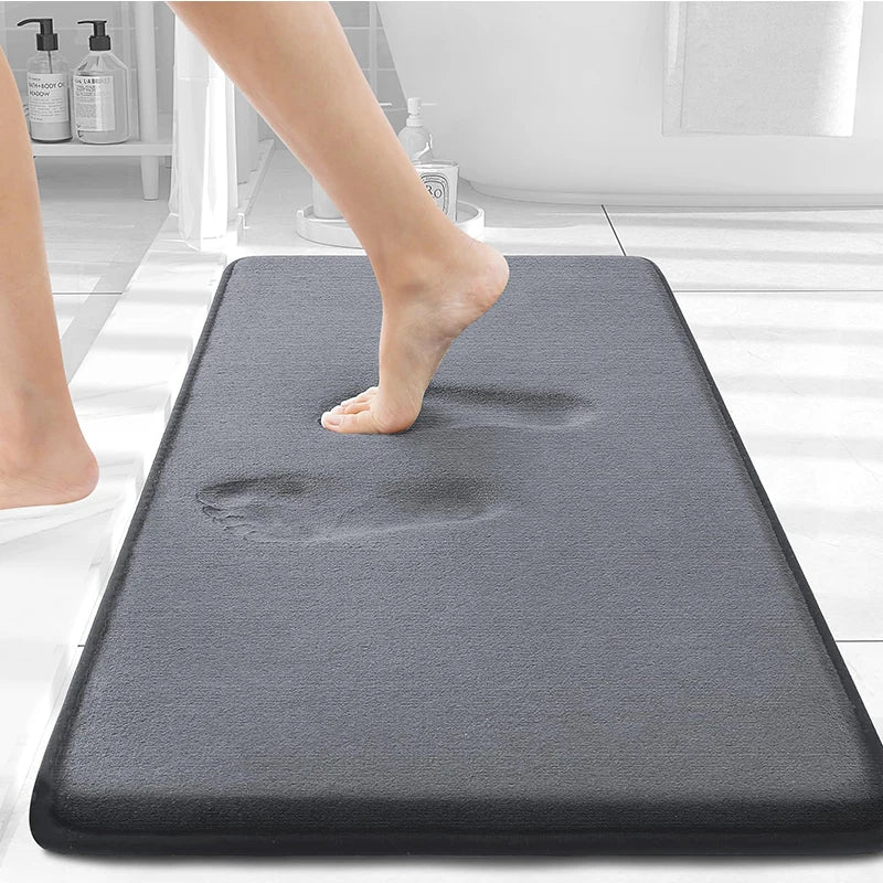 Olanly Silicone Memory Foam Non-Slip Bath Mat