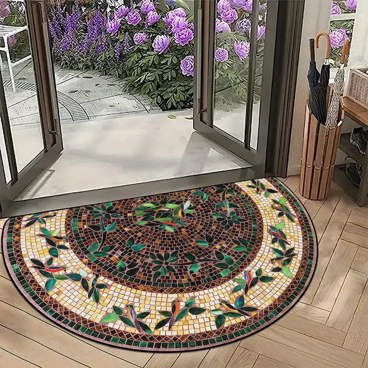 VIKAMA Semi-Circle Mosaic Entry Mat