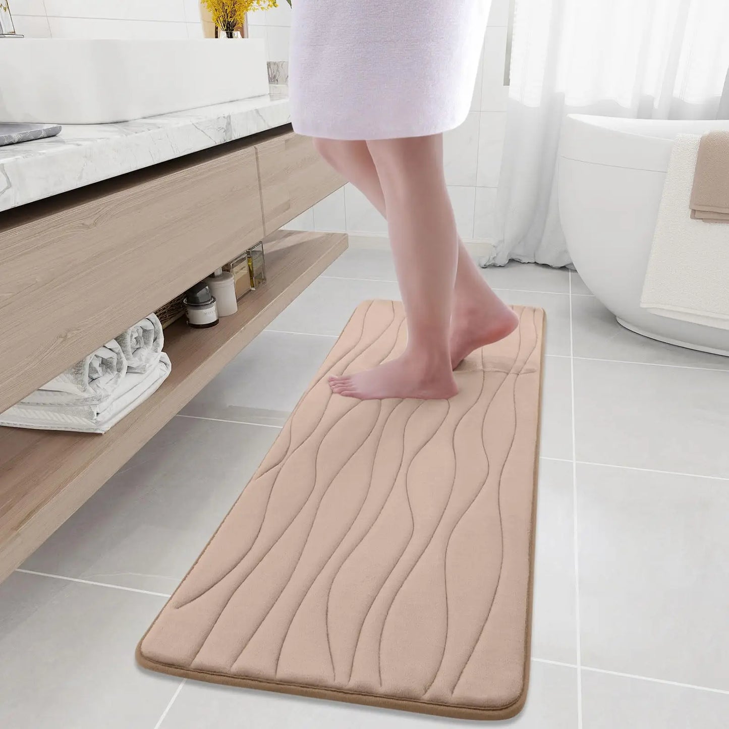 Olanly Memory Foam Absorbent Non-Slip Bath Mat