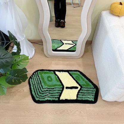 Cartoon Dollar Tufted Non-Slip Rug