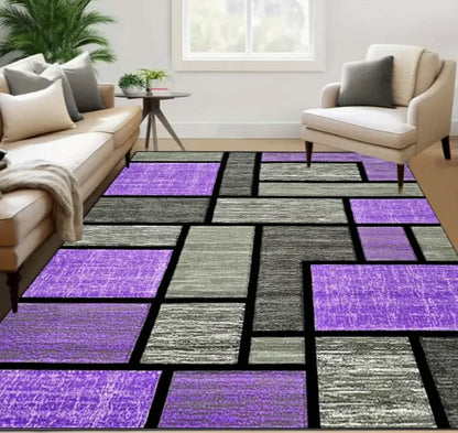 Light luxury geometric European large area rug