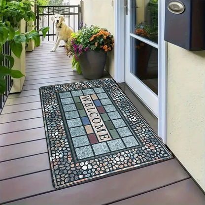 Vintage Pattern Non-Slip Welcome Mat