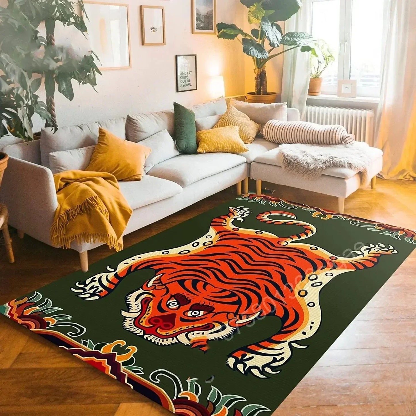 Bohemian Tiger Floral Rug