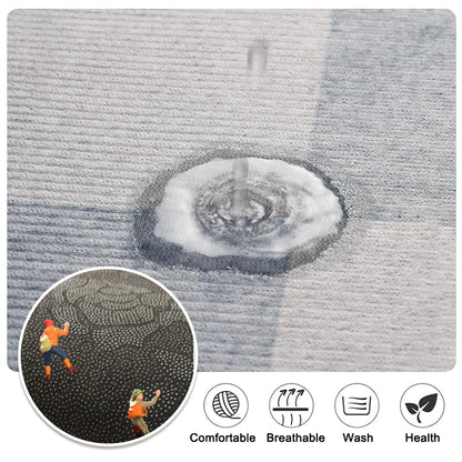 Super absorbent anti-slip bath mat