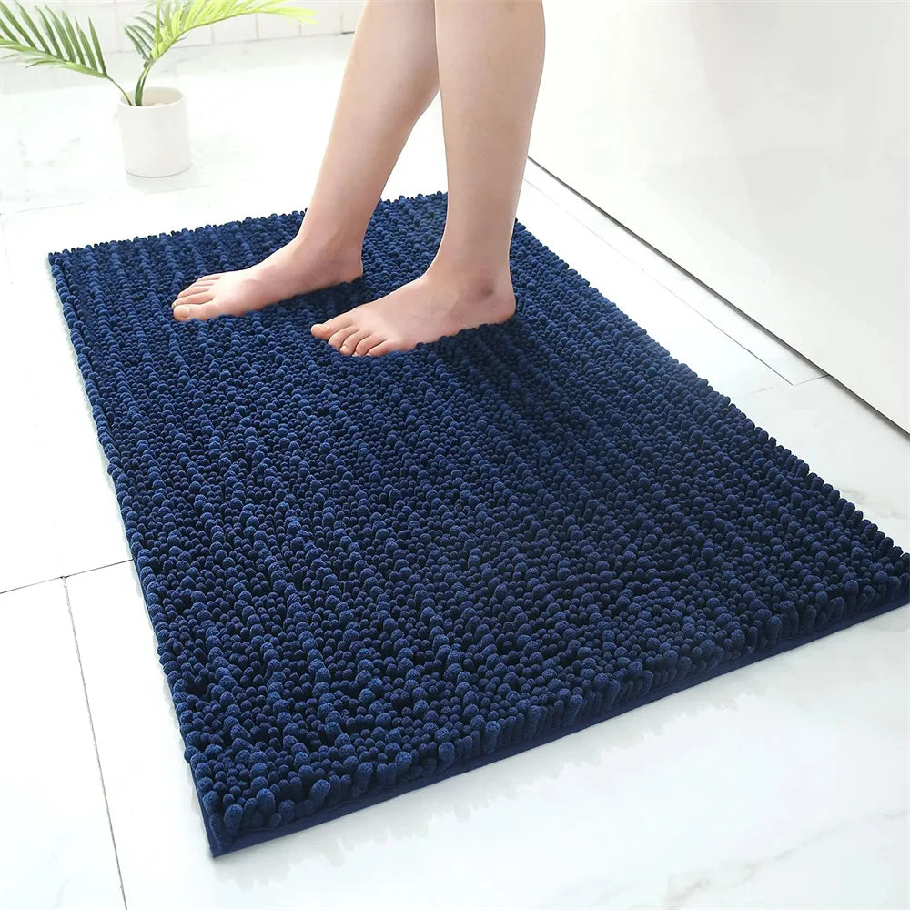 Olanly Chenille Thick Absorbent Bath Rug