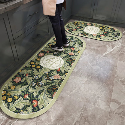 Absorbent Kitchen Rug Non-Slip Oil-Absorbing Long Floor Mat Bedroom Entrance Doormat Carpet Home Decor Tapis