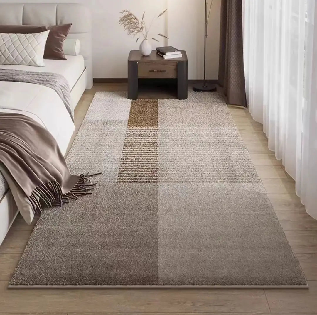 Japanese Silence Cashmere Rug Soft Washable Bedroom Living Room Bedside Mat Home Decor