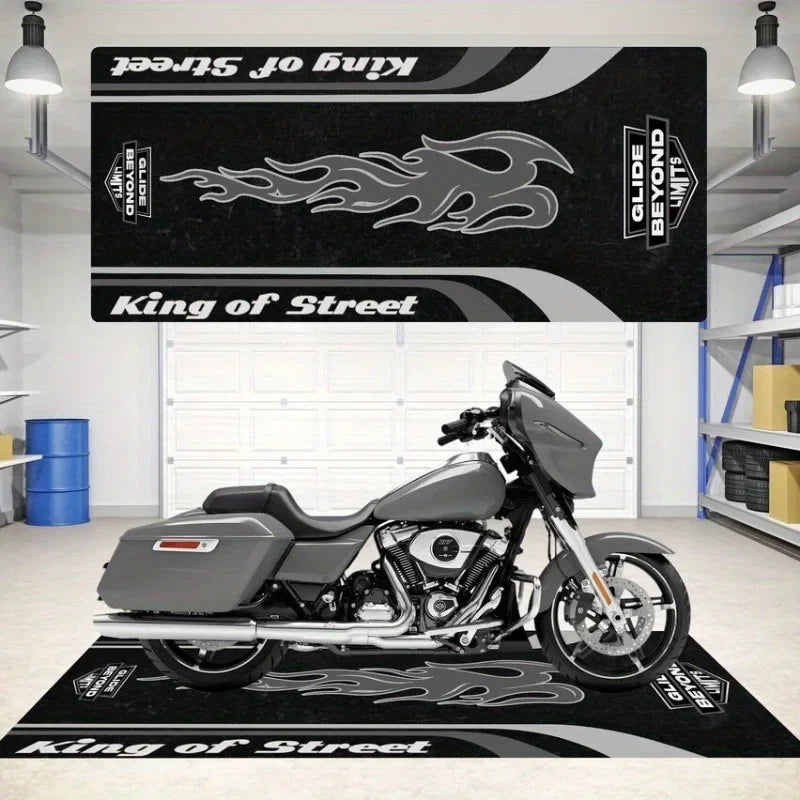 VIKAMA Motorcycle Display Non-Slip Area Rug