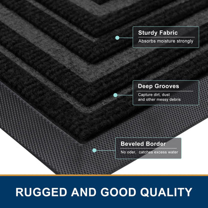 Olanly Heavy Duty Rubber Non-Slip Doormat