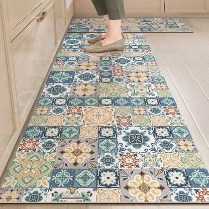 Vintage Waterproof Kitchen Floor Mat