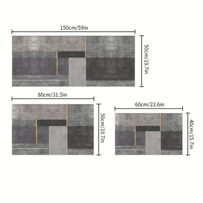 VIKAMA Minimalist Geometric Easy-Care Area Rug