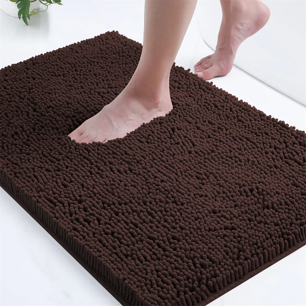 Olanly Chenille Thick Absorbent Bath Rug