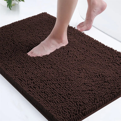 Olanly Chenille Thick Absorbent Bath Rug