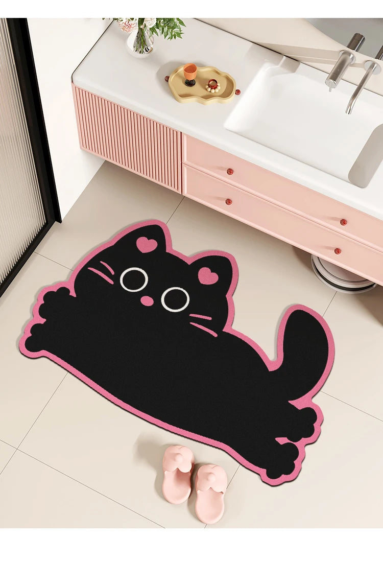 Quick-dry non-slip absorbent door mat