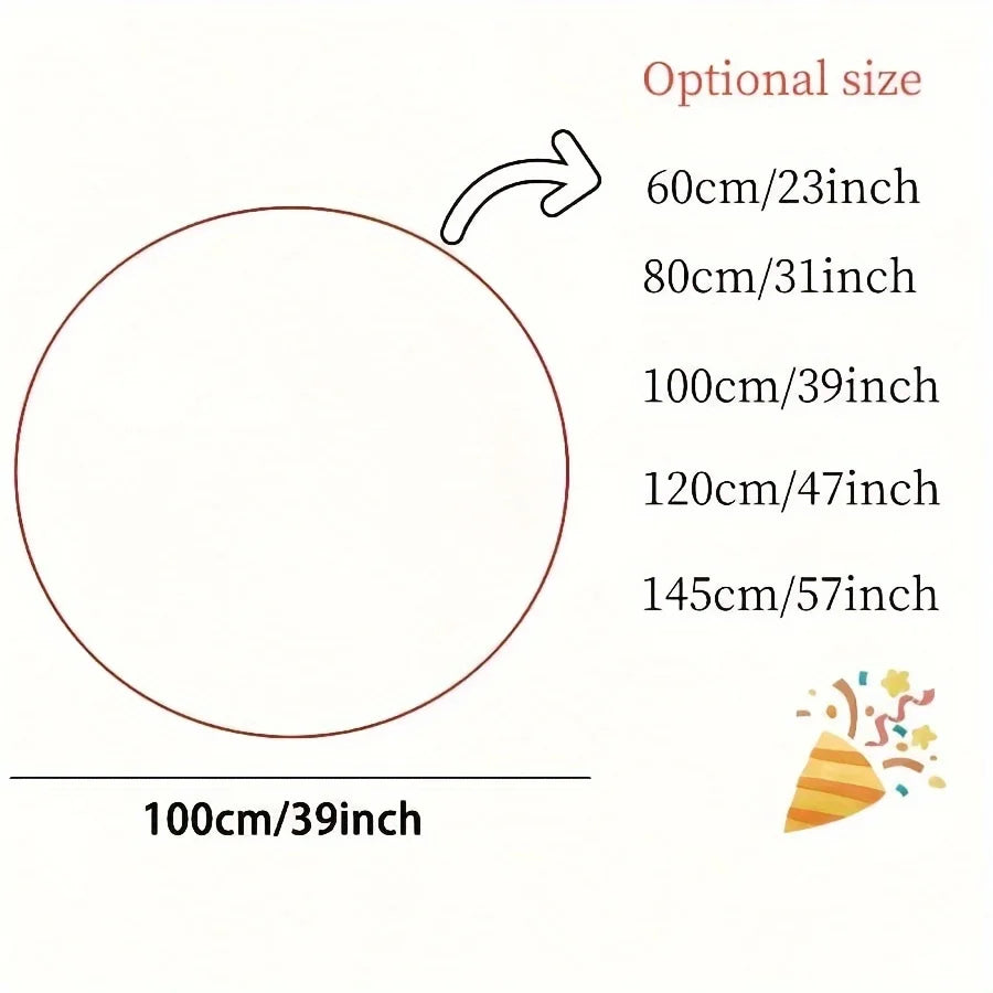 VIKAMA Black White Candy Christmas Tree Skirt Rug