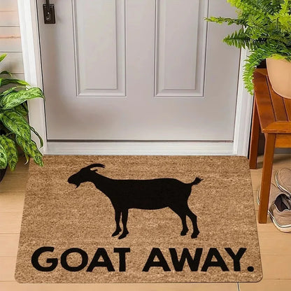 Funny “Go Away” Cat Non-Slip Doormat