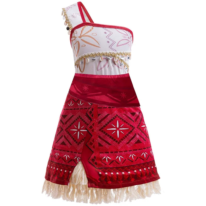 Disney Moana Ocean Adventure Princess Costume Dress For Girls