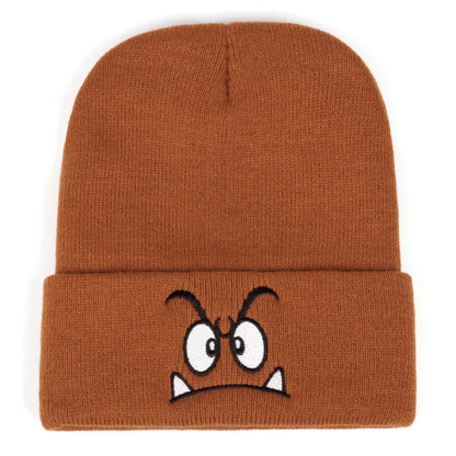 Angry Face Knit Beanie